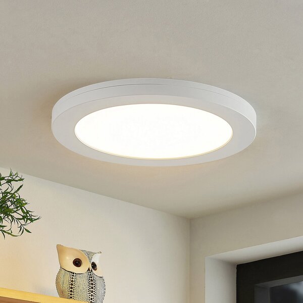 PRIOS Prios LED stropna svjetiljka Aureka, set od 3 kom, senzor, Ø 23 cm, bijela, Bijela, Dnevni boravak/blagovaonica, Aluminij, Pokrivač okrugli izravno