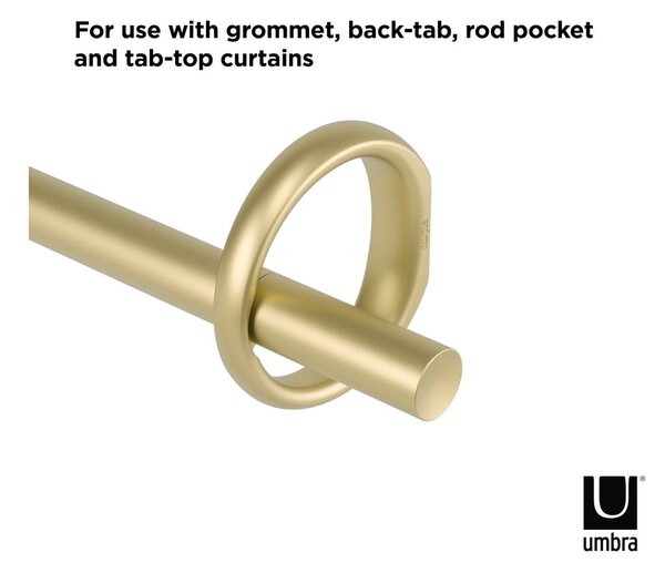 Čelična produžna karniša 107 - 305 cm Ringlet - Umbra