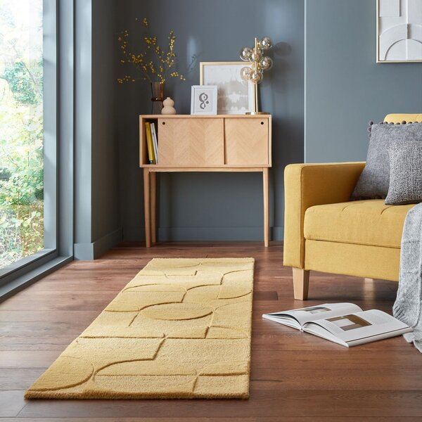 Oker žuta vunena staza 60x230 cm Gigi - Flair Rugs