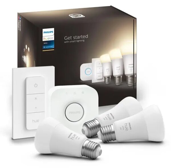 Philips Hue STARTER SET PAMETNA ŽARULJA 3xE27/9.5W A60 2700K 1055 Lm + PRIBOR 8719514289130