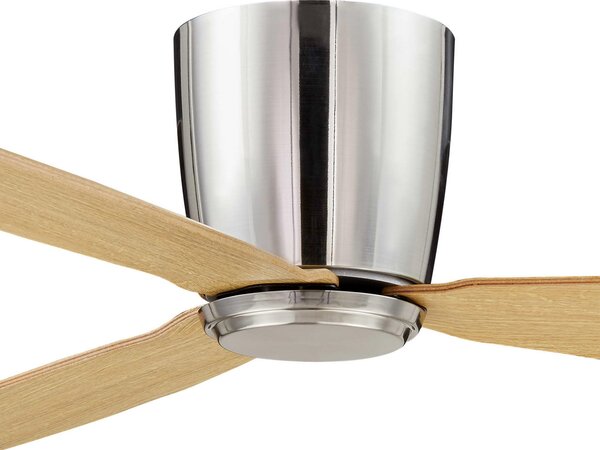 Beacon Lighting Stropni ventilator Airfusion Radar od tikovine Ø 132 cm tihi, Drvo, Dnevni boravak/blagovaonica, Drvo