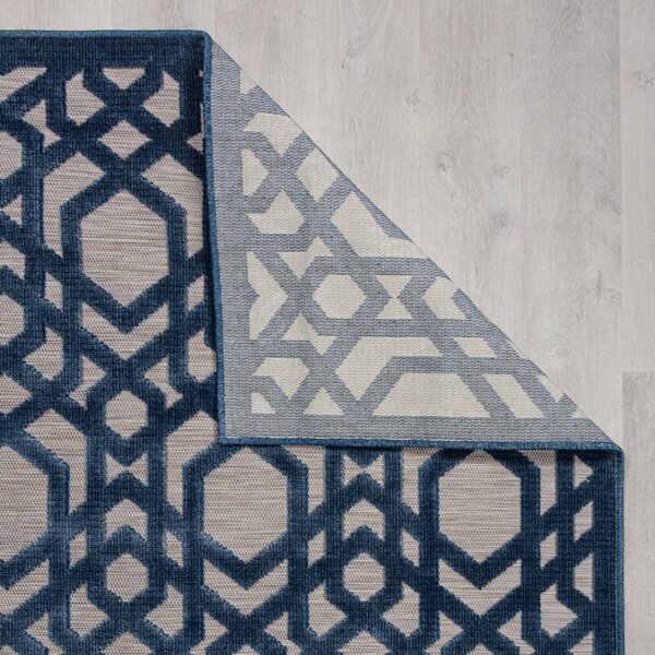 Plavi vanjski tepih 230x66 cm Oro - Flair Rugs