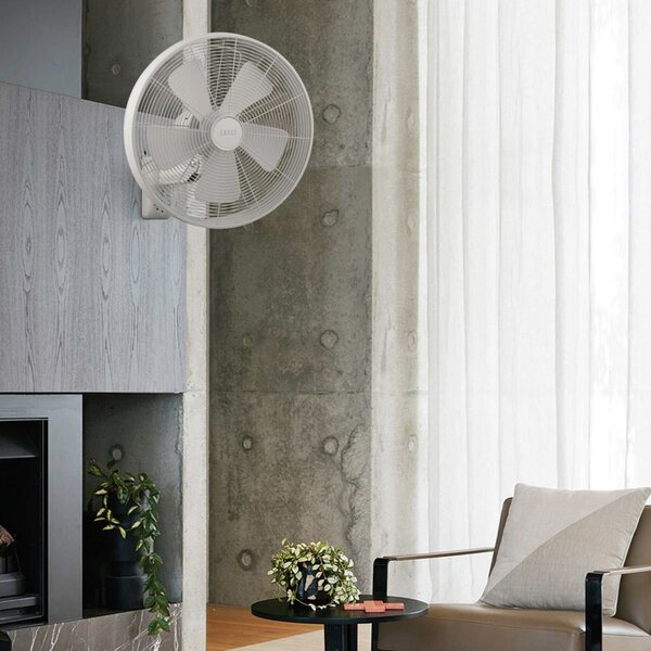 Beacon Lighting Zidni ventilator Breeze, bijeli, Ø 41 cm, tih, Bijela, Dnevni boravak/blagovaonica, Plastika