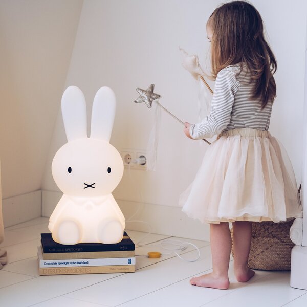 Mr Maria Miffy dječja lampa Star Light, 50 cm, prigušiva, Bijela, rasadnik, Plastika