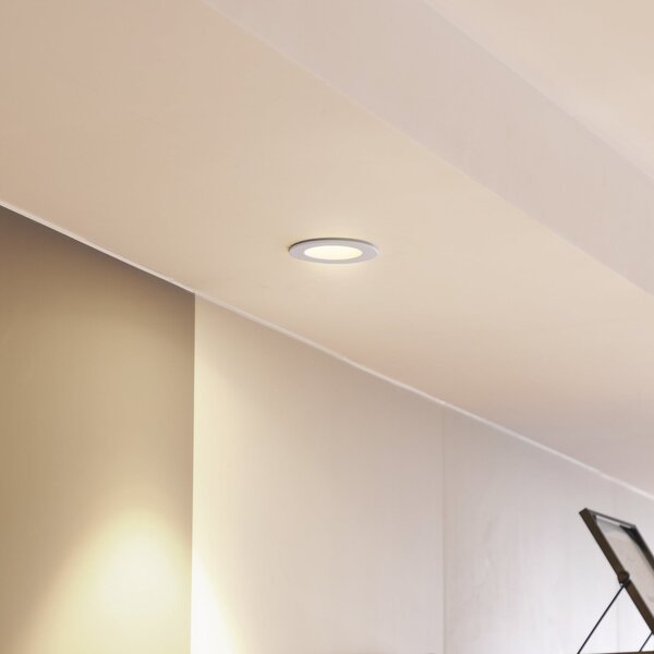 Arcchio LED downlight Aryx, bijela, 2.700K, prigušiva, Bijela, Dnevni boravak/blagovaonica, Metal