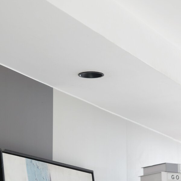 Arcchio LED downlight Niria, crna, 3.000K, prigušiva, Crno, Dnevni boravak/blagovaonica, Aluminij