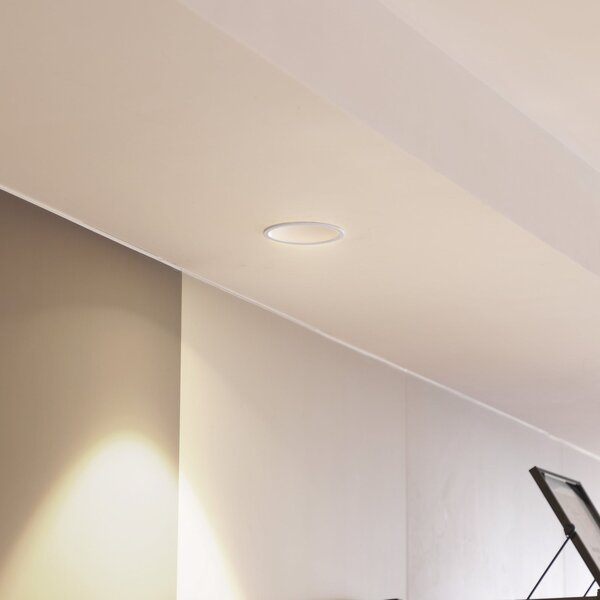 Arcchio Archio LED downlight Niria bijela, 3.000K, prigušiva, Bijela, Dnevni boravak/blagovaonica, Aluminij