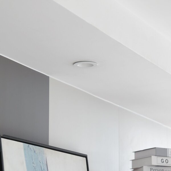 Arcchio LED downlight Aryx, bijela, 3.000K, prigušiva, Bijela, Dnevni boravak/blagovaonica, Aluminij