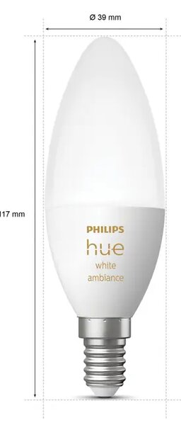 Philips Hue WA LED ŽARULJA 5.2W B39 E14/2200K - 6500K/DIMABILNA 8719514356658