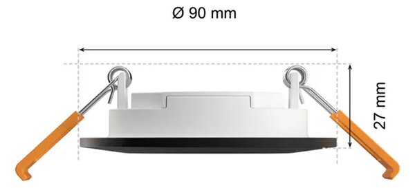 PHILIPS HUE WCA TANKA UGRADBENA SVJETILJKA CRNA 90 RGBW 8720169264151