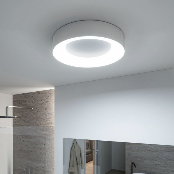 Paulmann HomeSpa Casca LED stropna svjetiljka Ø40cm, bijela/aluminij, IP44, prigušiva, Metalik, kupaonica, Metal