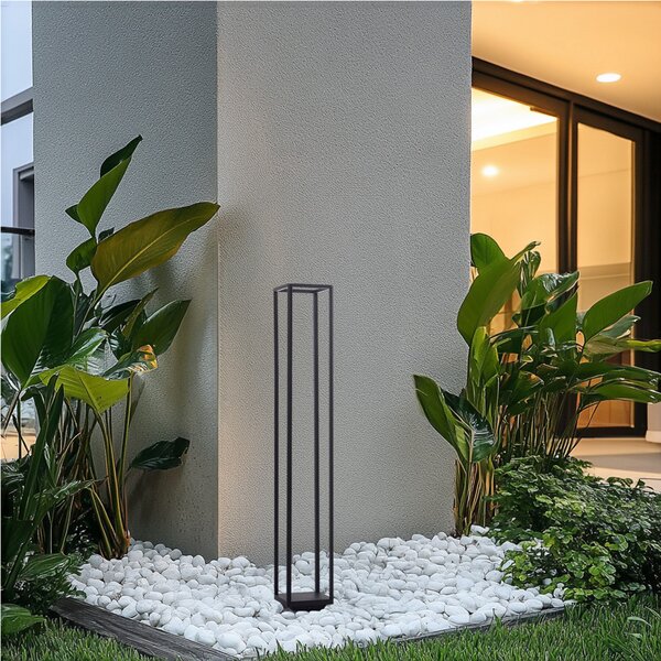 Lucande LED putna svjetiljka Thorvid, visina 120 cm, crna, Crno, Aluminij