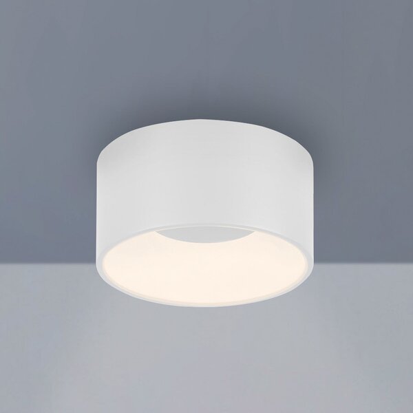 JUST LIGHT. GmbH SAMO SVJETLO. Tanika LED stropna svjetiljka, bijela, Ø 16 cm, prigušiva, prigušiva, Bijela, Dnevni boravak/blagovaonica, Plastika