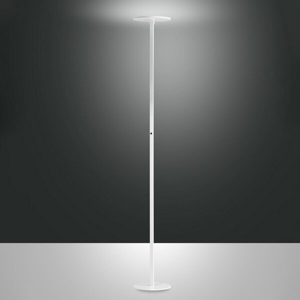 Fabas Luce Regina LED podna lampa, bijela, CCT, prigušiva, visina 180 cm, prigušiva, Bijela, Dnevni boravak/blagovaonica, Metal