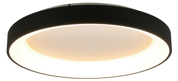 Mantra Iluminación LED stropna svjetiljka Niseko II CCT daljinski upravljač, Ø 65cm, crna, prigušiva, Crno, Dnevni boravak/blagovaonica, Aluminij