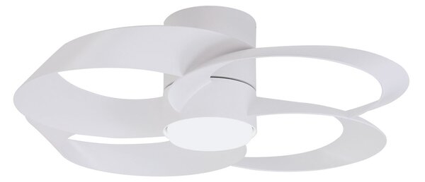 Mantra Iluminación LED stropni ventilator, ružičasto-bijela, DC motor, tih, Ø 65 cm, CCT, prigušiva, Bijela, Dnevni boravak/blagovaonica, Plastika