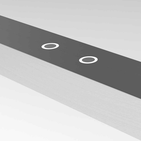 Steinhauer LED viseća svjetiljka Gange, 150 cm, gore/dolje, čelik, CCT, prigušivač, prigušiva, Metalik, Dnevni boravak/blagovaonica, Metal