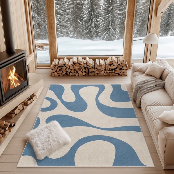 Plavi periv tepih 120x180 cm Blue Latte – Mila Home