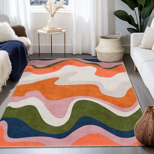 Narančasti periv tepih 160x230 cm Squiggly Orange – Mila Home