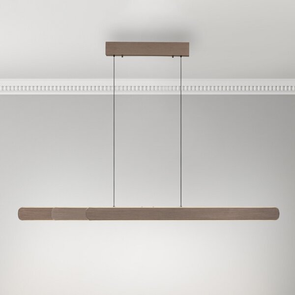 Paul Neuhaus Adriana LED viseća lampa, smeđa, dužina 160 cm, prigušiva, Smeđa / hrđa, Dnevni boravak/blagovaonica, Aluminij