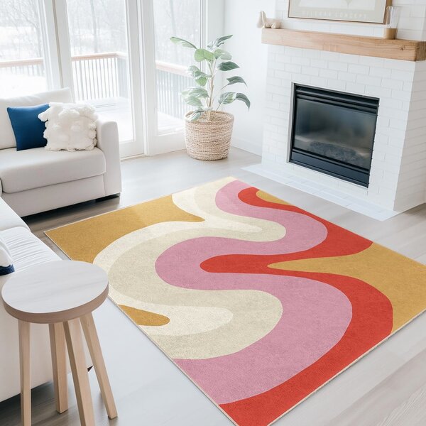 Žuta /ružičasta periva staza 60x230 cm Raspberry Creamsicle – Mila Home