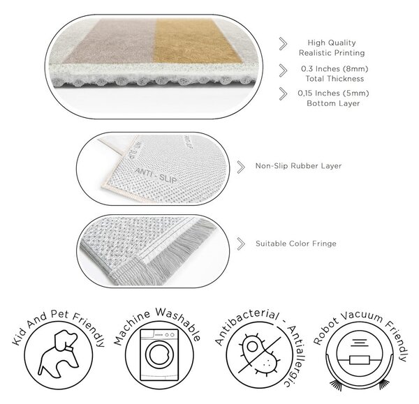 Periva staza 80x200 cm Rosy Bandas – Mila Home