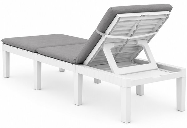 Vrtna ležaljka HAITI s podlogom, 65×195×78cm, bijela I.P.A.E-Progarden