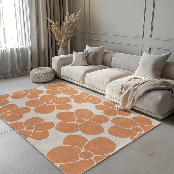Narančasti periv tepih 80x150 cm Orange Meadow – Mila Home