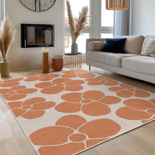 Narančasti periv tepih 80x150 cm Orange Meadow – Mila Home