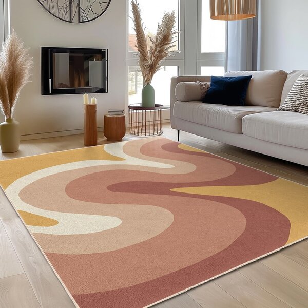 Oker žuti/prljavo rozi periv tepih 160x230 cm Strawberry Creamsicle – Mila Home