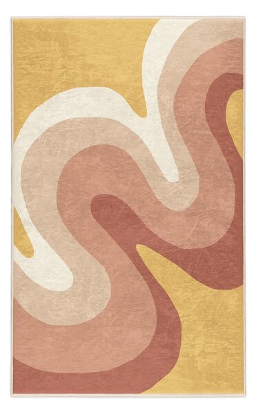 Oker žuti/prljavo rozi periv tepih 160x230 cm Strawberry Creamsicle – Mila Home