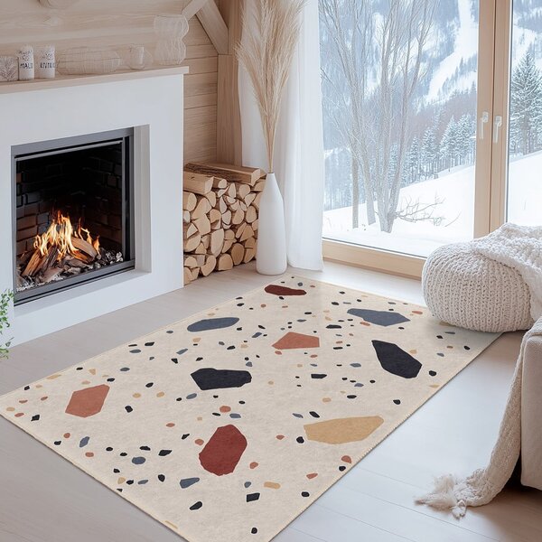 Krem periva staza 60x230 cm Cracked Terrazzo – Mila Home