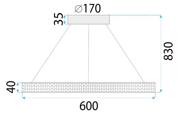 Lampa Viseća LED APP1511-CP CHROM