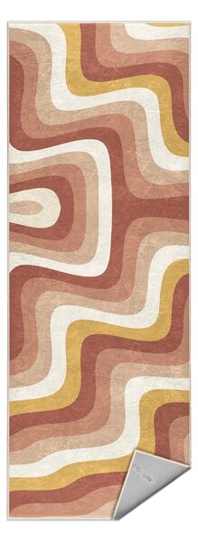 Oker žuta/prljavo roza periva staza 60x230 cm Creamy Strawberry Swirl – Mila Home