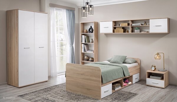 Dječja soba Daron II 23 DSW D2 (hrast sonoma + bijela)