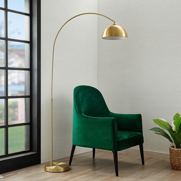 Podne Lampa Lindby, Lennart, Zlato / mjed, Dnevna soba, Metal, Moderan
