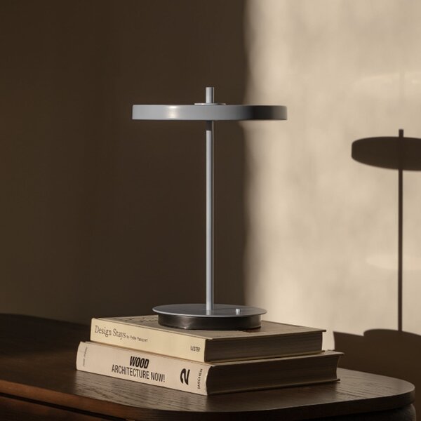 UMAGE LED stolna lampa na baterije Asteria Move, svijetloplava, 31 cm, prigušiva, Plava, Dnevni boravak/blagovaonica, Metal