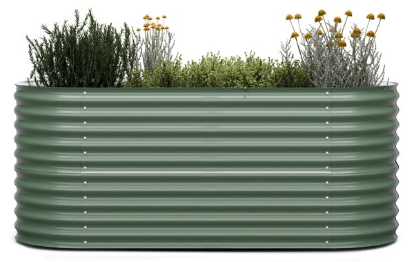 Blumfeldt High Grow, podignuti krevet, 200 x 80 x 100 cm, izrađen od valovitog čeličnog lima, jednostavan za sastavljanje, otporan na hrđu i mraz