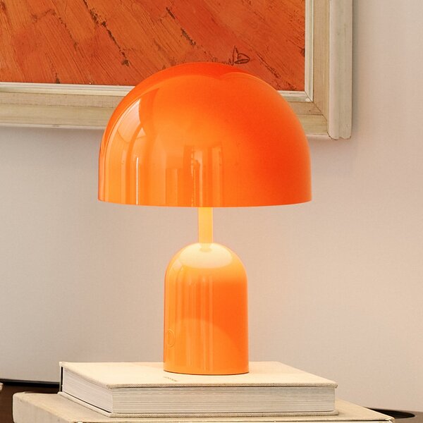 Tom Dixon BELL PRIJENOSNA punjiva stolna lampa, crvena, 28 cm IP44, prigušiva, Crvena, Dnevni boravak/blagovaonica, Plastika
