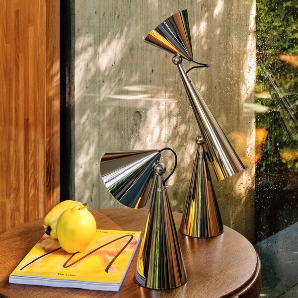 Tom Dixon LED stolna lampa Pose Task Light, srebrna, prigušiva, Metalik, Dnevni boravak/blagovaonica, Plastika