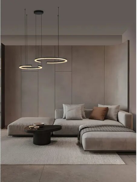 GREAMY LED VISILICA CRNA 49W IP20 3000K TRIAK PRIGUŠLJIVA NL9030960