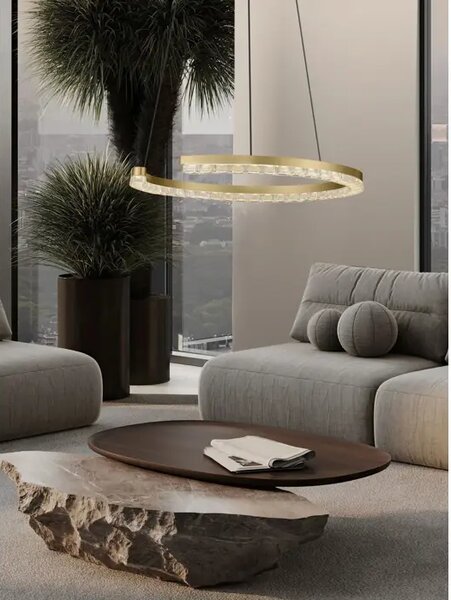 GREAMY LED VISILICA ZLATNA 21W IP20 3000K TRIAK PRIGUŠLJIVA NL9030952