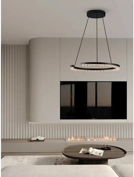 GREAMY LED VISILICA CRNA 21W IP20 3000K TRIAK PRIGUŠLJIVA NL9030950