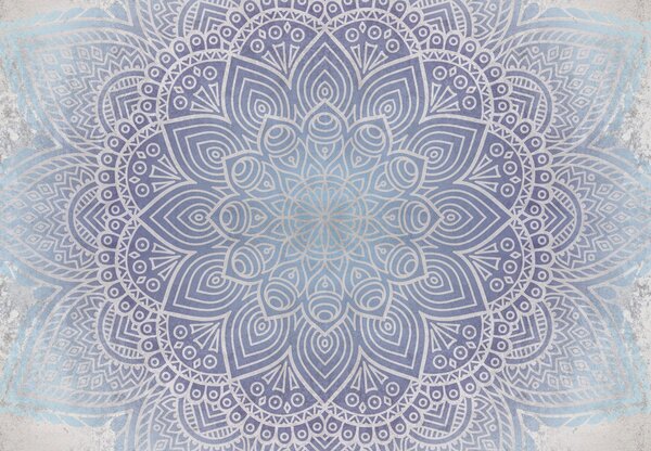 Foto tapeta - Mandala u betonu (147x102 cm)