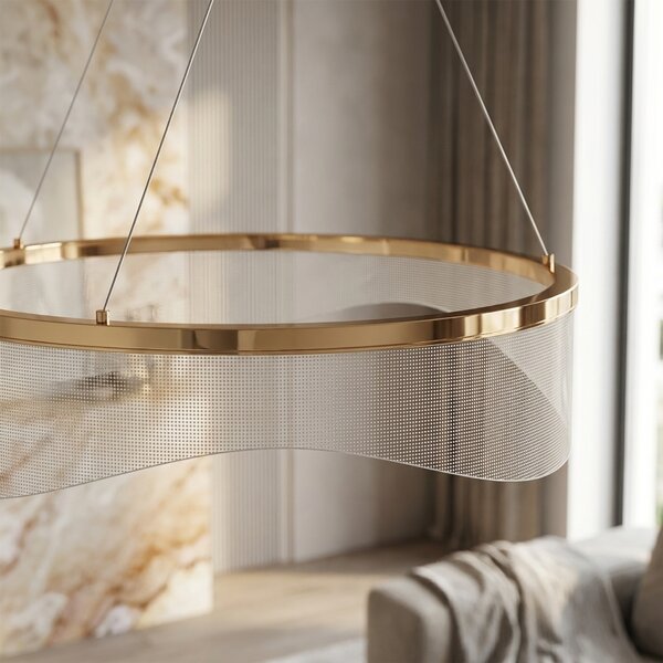VISEĆA STROPNA LAMPA G144-CP 40 GOLD