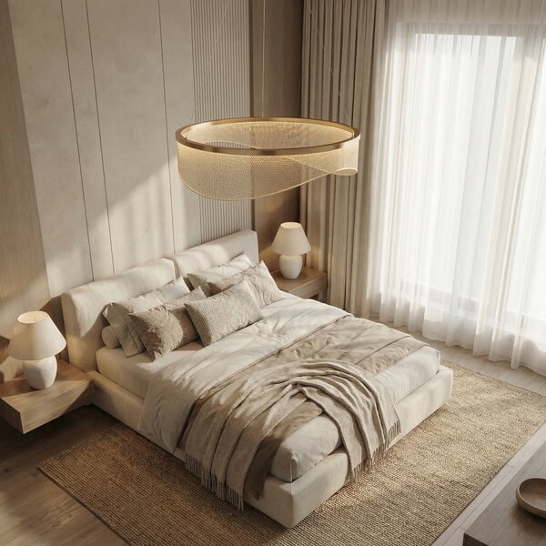 VISEĆA STROPNA LAMPA G144-CP 40 GOLD