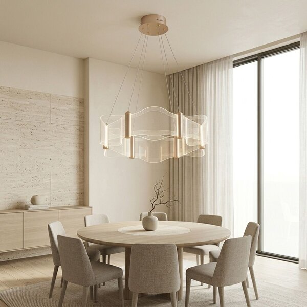 VISEĆA STROPNA LAMPA G151-CP GOLD