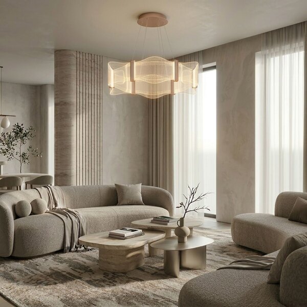 VISEĆA STROPNA LAMPA G151-CP GOLD