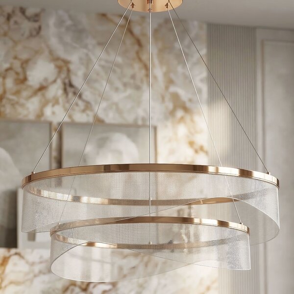 VISEĆA STROPNA LAMPA G146-2CP GOLD