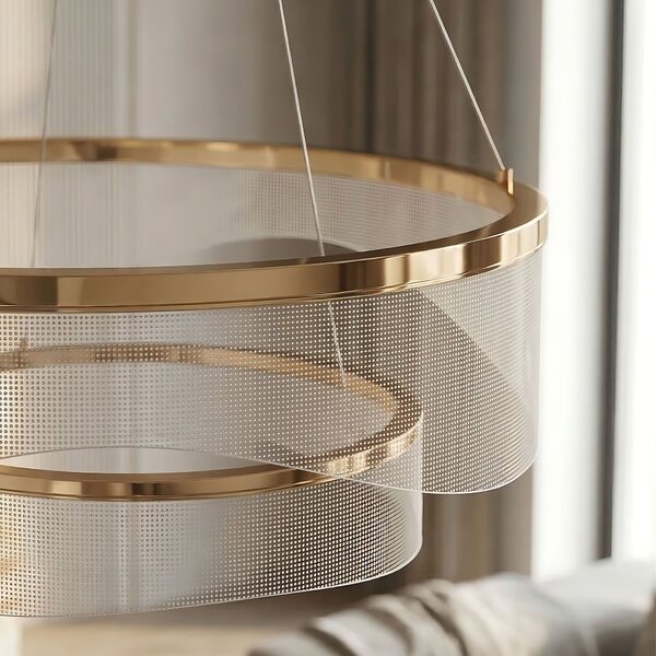 VISEĆA STROPNA LAMPA G146-2CP GOLD